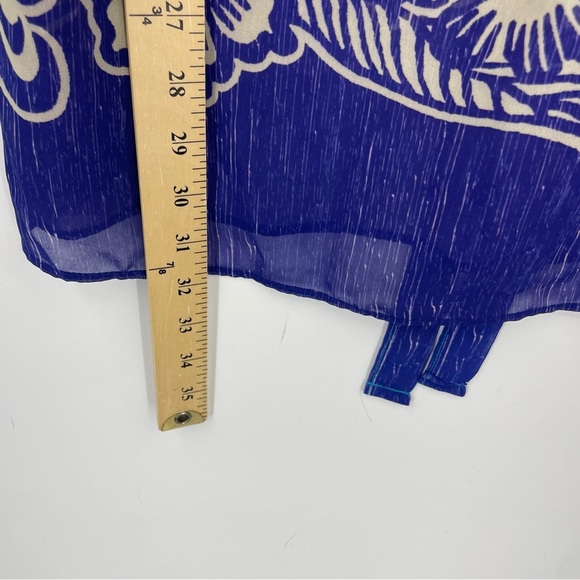 Becca by Rebecca Virtue blue green and purple swim cover up S/M - Picture 4 of 5